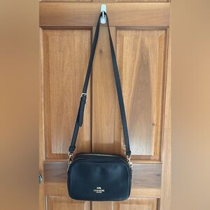 Coach Black Crossbody Bag with Gold Accents